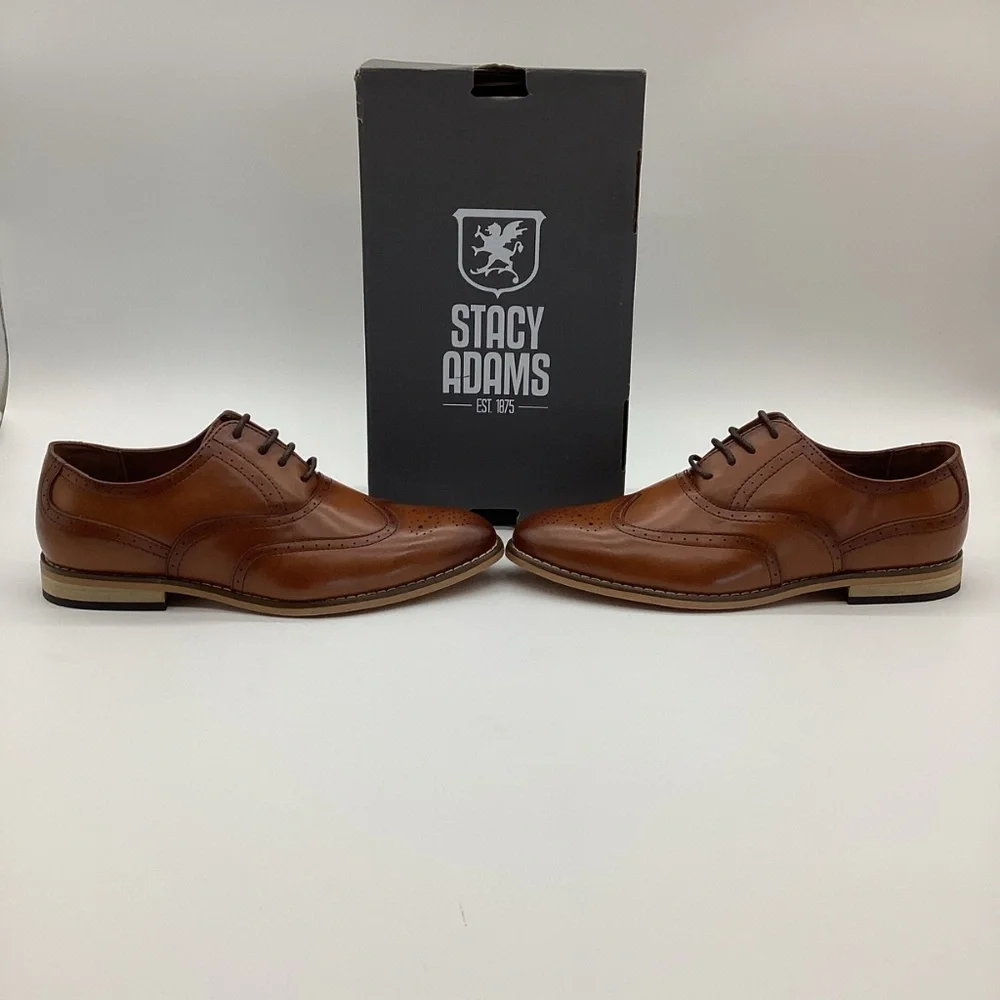 84. Stacy Adams Brown Boys Dress Shoes NWT Size 4